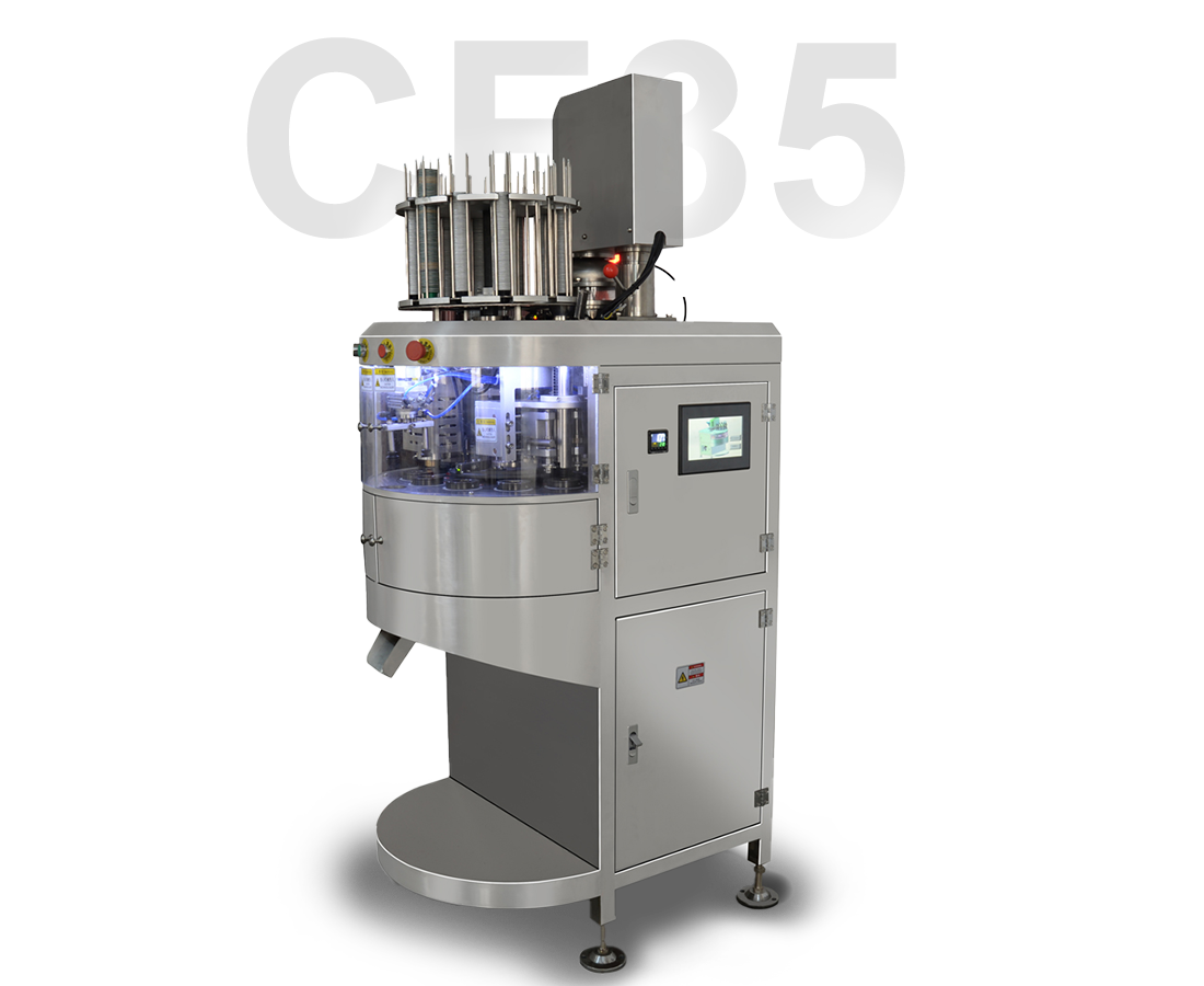 CF35 Small Size Rotary Type Single Head Coffee Capsule Filling and Sealing Machine